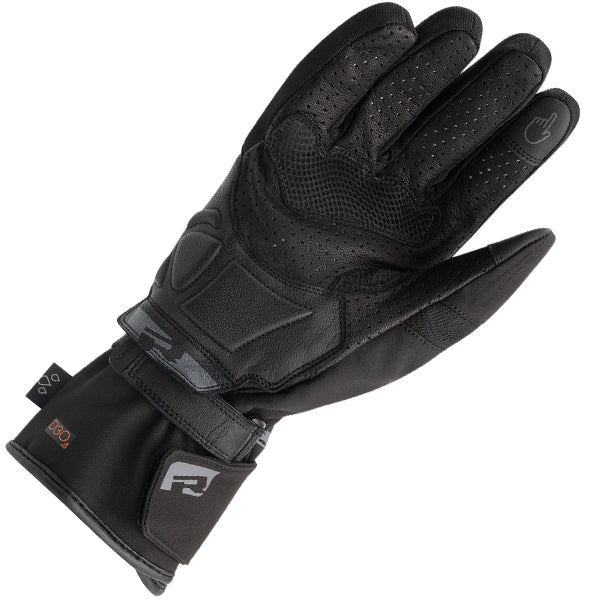 Richa Eternity Ladies Waterproof Gloves Black, palm product view on white background