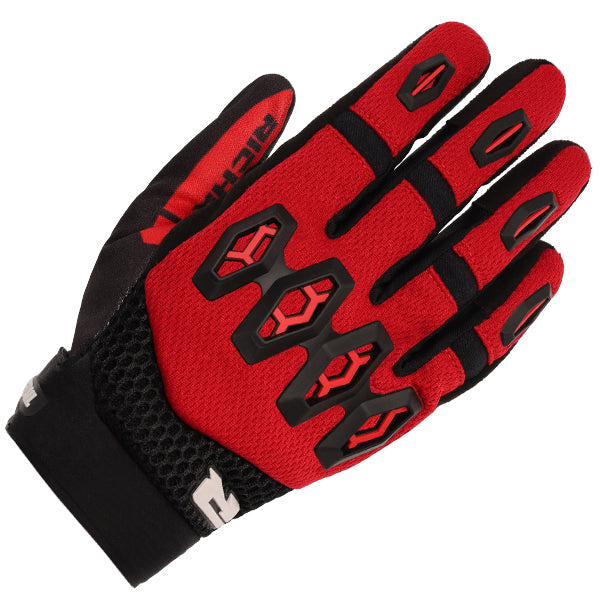 Richa R-MX Gloves Black / Red - FREE UK Delivery, FREE 365 Day Returns | Moto Central
