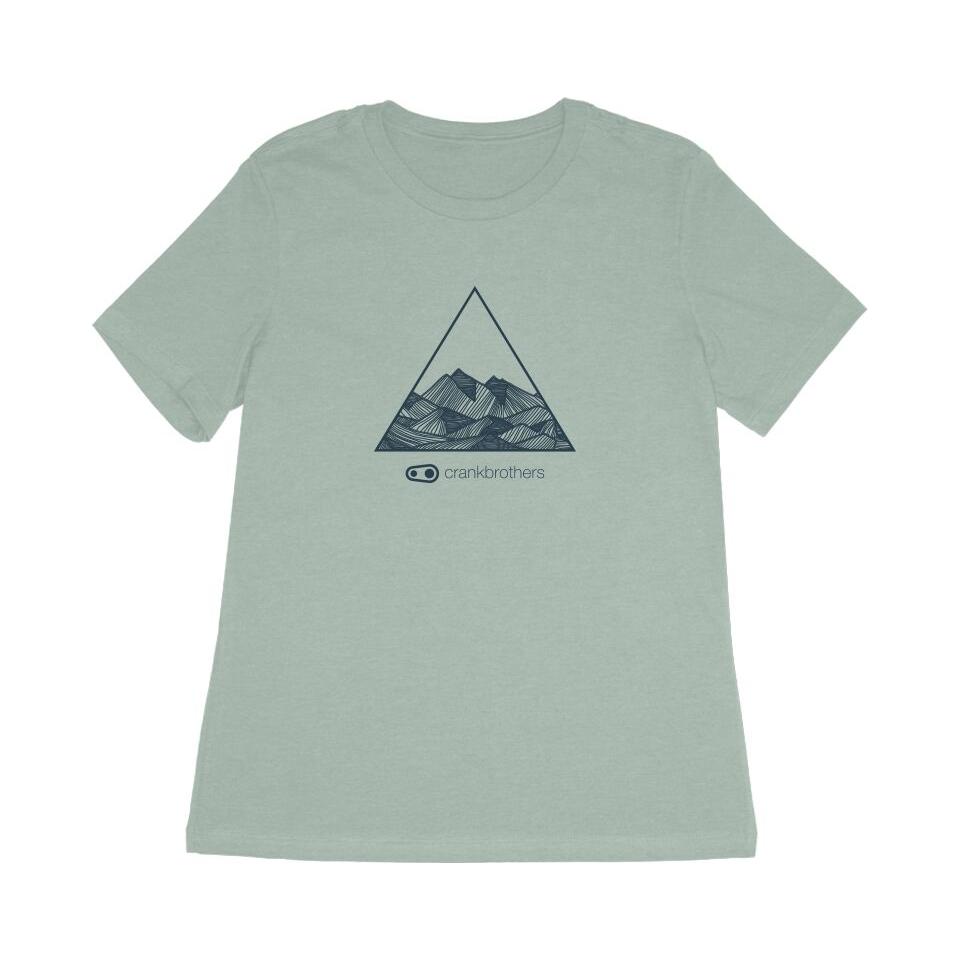 Crankbrothers Outline Short-Sleeves Ladies T-Shirt Heather Green