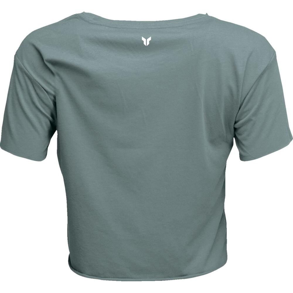 Thor Corp Ladies Crop T-Shirt Light Blue
