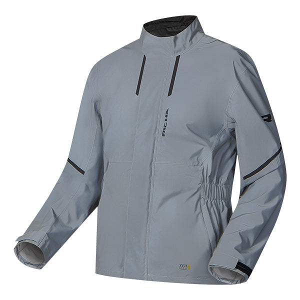 Richa Rain Flare 2 Over Jacket Silver - FREE UK Delivery, FREE 365 Day Returns | Moto Central