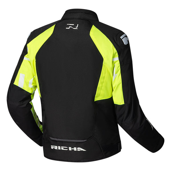 Richa Stradale Waterproof Textile Jacket Black / Fluo Yellow