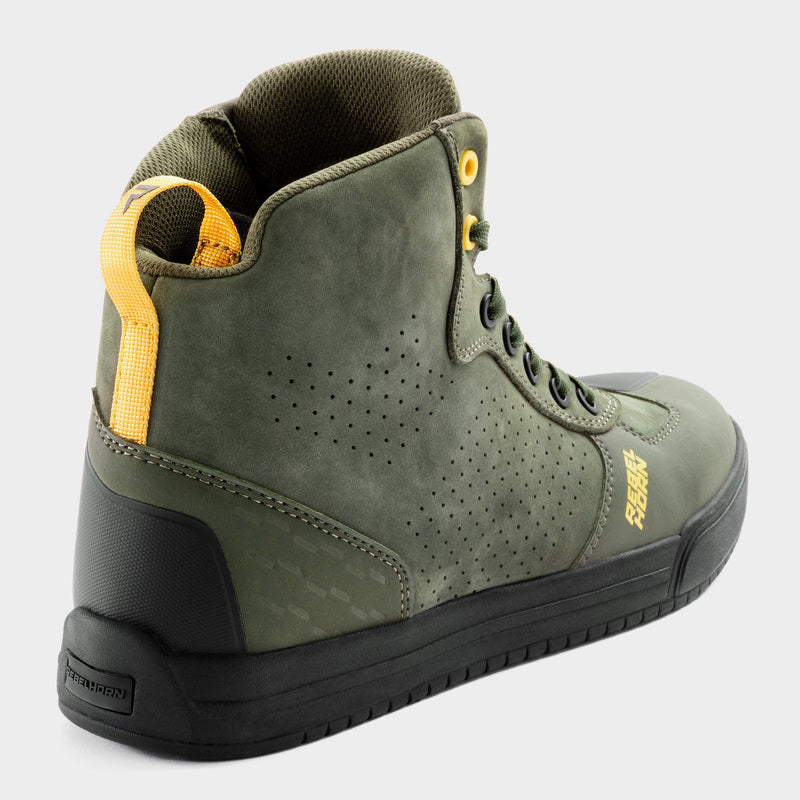 Rebelhorn Spike Boots Olive FREE UK Delivery, FREE 365 Day Returns | Moto Central
