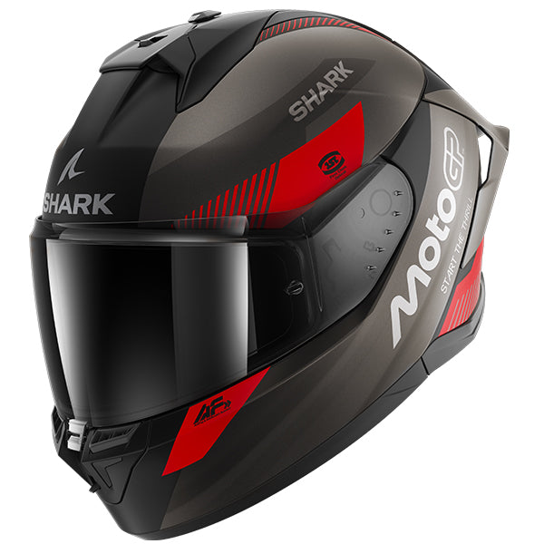Shark Skwal Cup MotoGP Matt Black / Red / Grey FREE UK Delivery, FREE 365 Day Returns | Moto Central