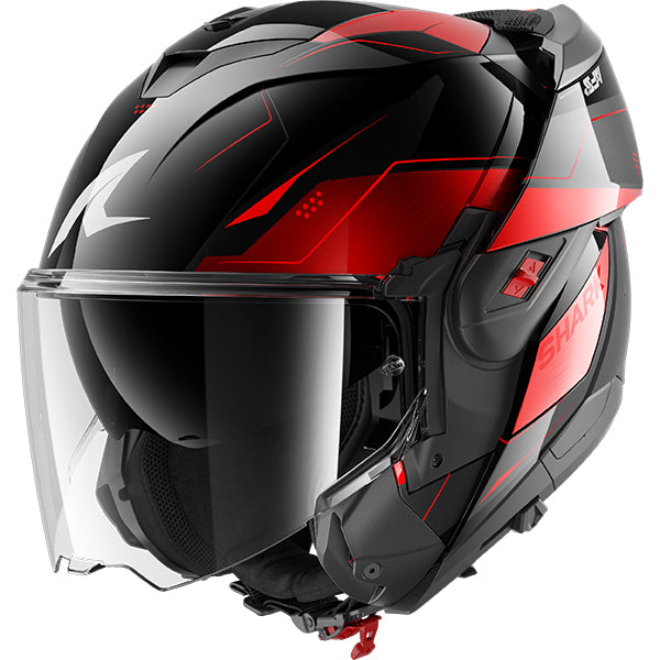Shark OXO Mekarium Black / Red / Grey FREE UK Delivery, FREE 365 Day Returns | Moto Central