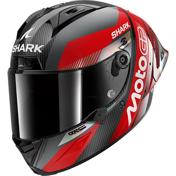 Shark Aeron-GP FIM 2 MotoGP Black / Silver / Red FREE UK Delivery, FREE 365 Day Returns | Moto Central