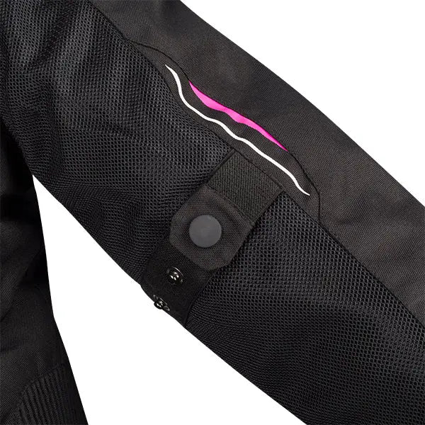 Bering Brazilia Queen Size Ladies Textile Jacket Black / Fucsia FREE UK Delivery, FREE 365 Day Returns | Moto Central