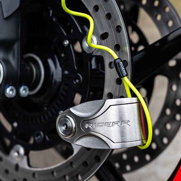 Riderr Rampage Lock Silver FREE UK Delivery, FREE 365 Day Returns | Moto Central