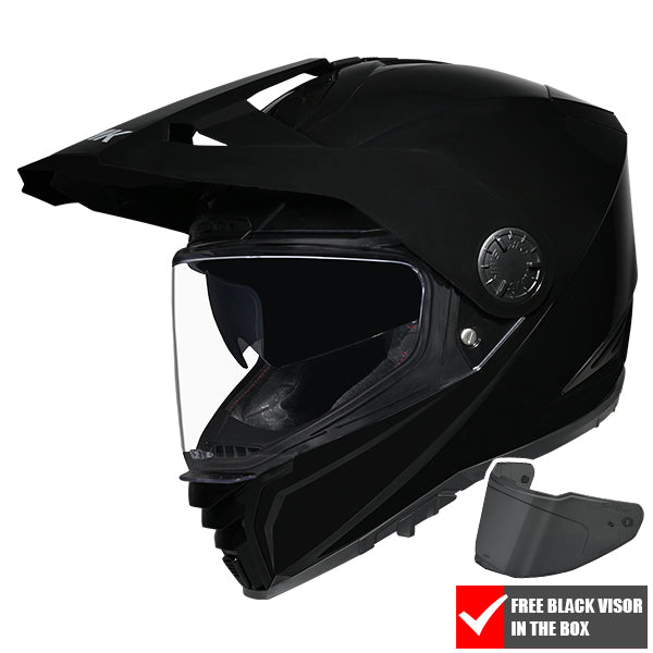 SMK Ares Solid GL200 Black FREE UK Delivery, FREE 365 Day Returns | Moto Central