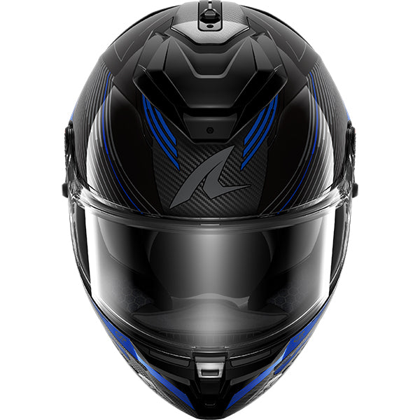 Shark Spartan GT PRO Carbon Axium Carbon / Blue / Anthracite FREE UK Delivery, FREE 365 Day Returns | Moto Central