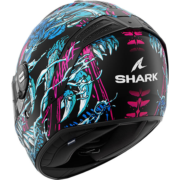 Shark Spartan RS Shaytan 2 Black / Teal / Violet FREE UK Delivery, FREE 365 Day Returns | Moto Central