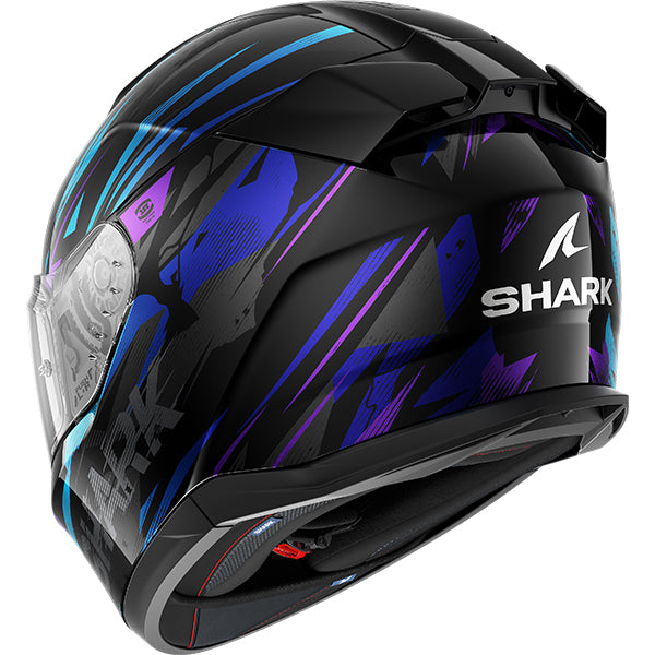 Shark D-Skwal 3 Inkrider Black / Blue / Violet FREE UK Delivery, FREE 365 Day Returns | Moto Central