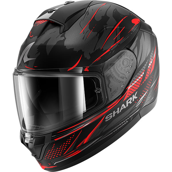 Shark Ridill 2 Whizz Matt Black / Red / Anthracite FREE UK Delivery, FREE 365 Day Returns | Moto Central