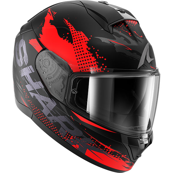 Shark Ridill 2 Whizz Matt Black / Red / Anthracite FREE UK Delivery, FREE 365 Day Returns | Moto Central
