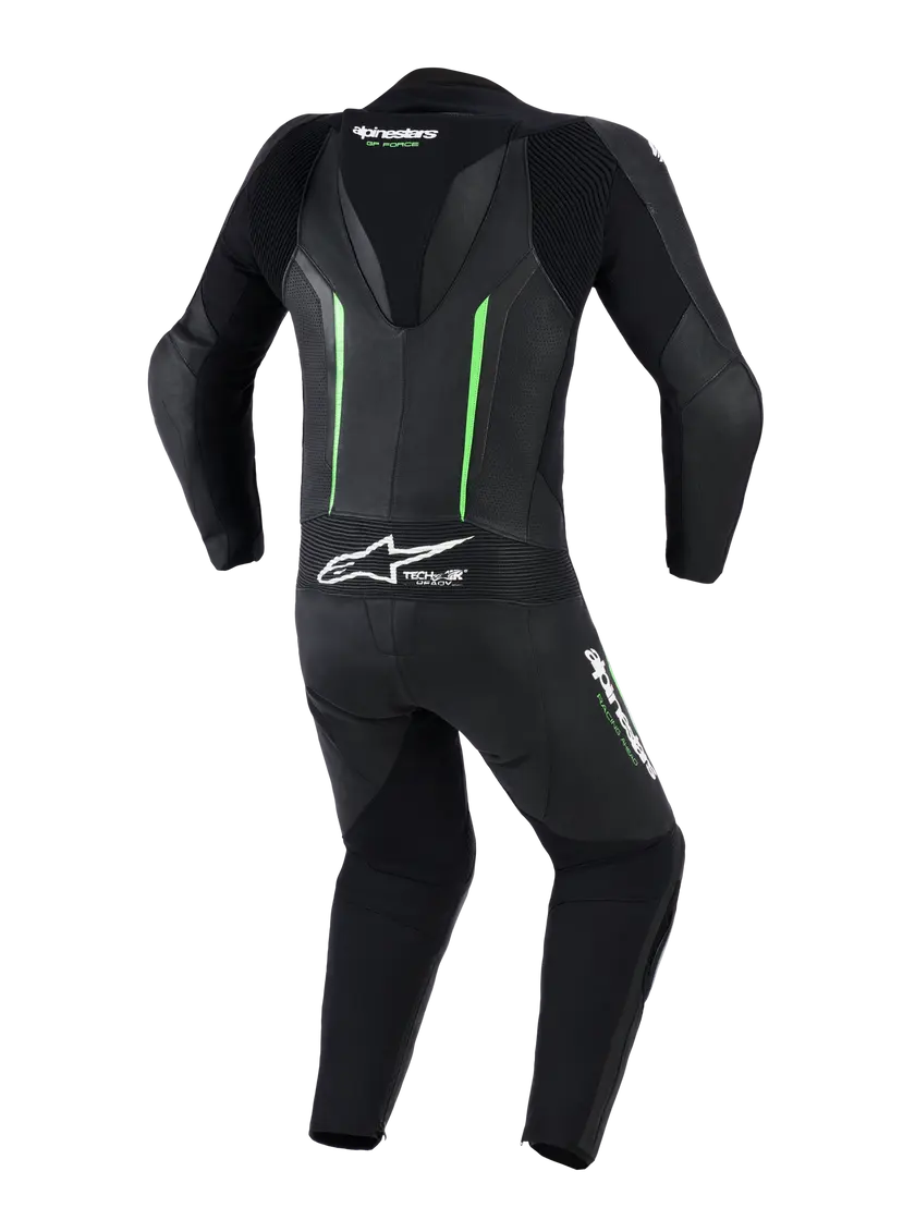 Alpinestars GP Force V2 One Piece Leather Suit Black / Green FREE UK Delivery, FREE 365 Day Returns | Moto Central