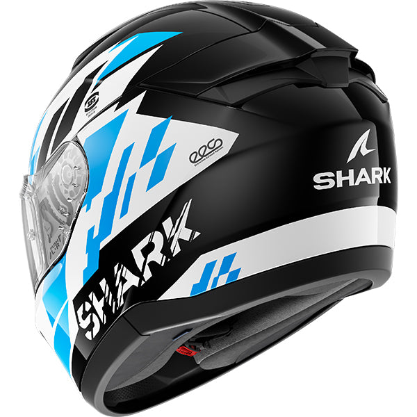 Shark Ridill 2 Raceblock Black / White / Blue FREE UK Delivery, FREE 365 Day Returns | Moto Central