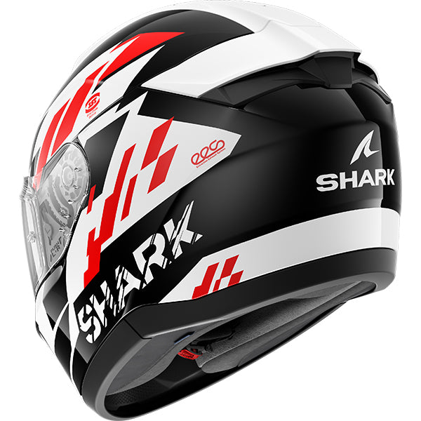 Shark Ridill 2 Raceblock Black / White / Red FREE UK Delivery, FREE 365 Day Returns | Moto Central