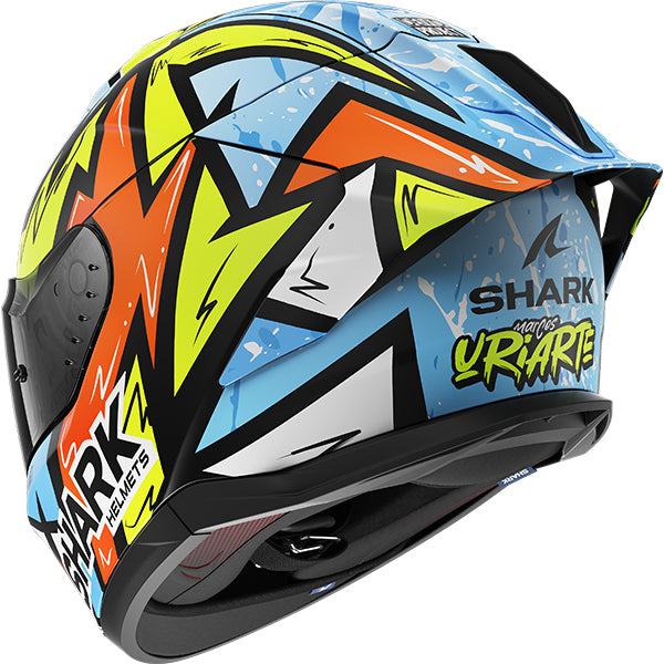 Shark Skwal Cup Uriarte Matt Orange / Yellow / Blue FREE UK Delivery, FREE 365 Day Returns | Moto Central