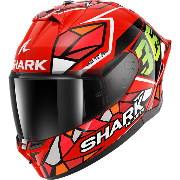 Shark Skwal Cup Piqueras Red / Green / Black FREE UK Delivery, FREE 365 Day Returns | Moto Central