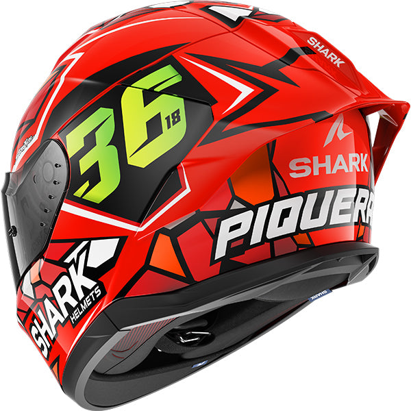 Shark Skwal Cup Piqueras Red / Green / Black FREE UK Delivery, FREE 365 Day Returns | Moto Central