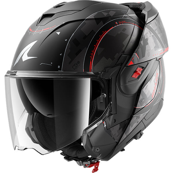 Shark OXO Gang Matt Black / Red / Anthracite FREE UK Delivery, FREE 365 Day Returns | Moto Central