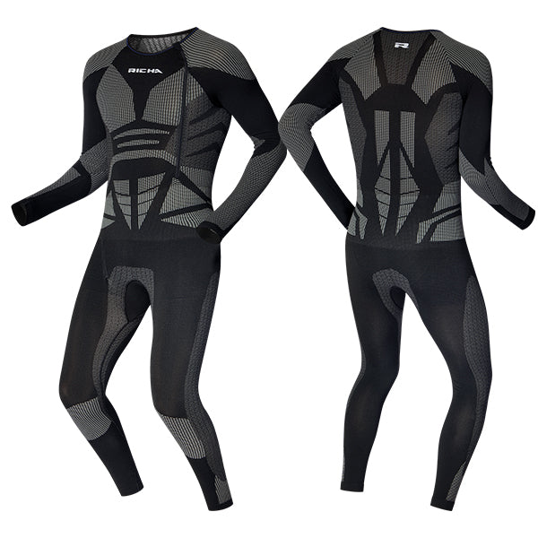 Richa Race 2.0 Base Layer Undersuit Black / Blue FREE UK Delivery, FREE 365 Day Returns | Moto Central