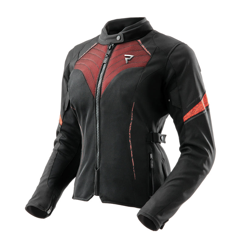 Rebelhorn Jax Ladies Textile Jacket Black / Red FREE UK Delivery, FREE 365 Day Returns | Moto Central