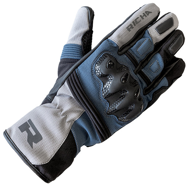 Richa Maverick Textile Gloves Black / Grey / Blue