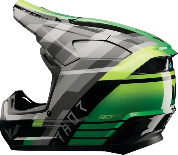 Thor Fleet Youth Camber Black / Green - FREE UK Shipping, FREE 365 Day Returns | Moto Central
