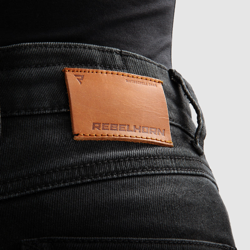 Rebelhorn Bronco Ladies Jeans Washed Black FREE UK Delivery, FREE 365 Day Returns | Moto Central