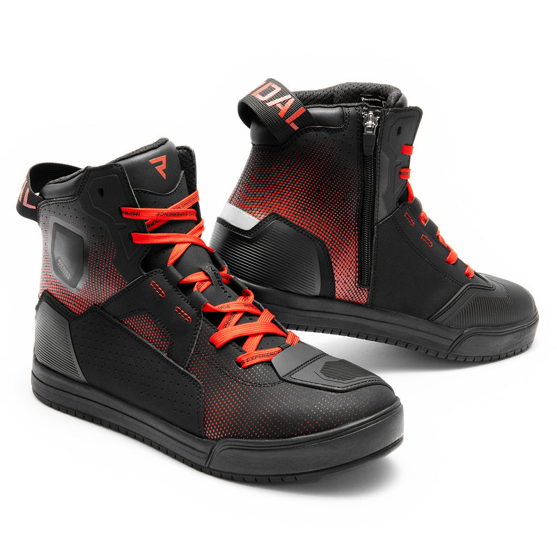 Rebelhorn Vandal 2 Boots Black / Red FREE UK Delivery, FREE 365 Day Returns | Moto Central