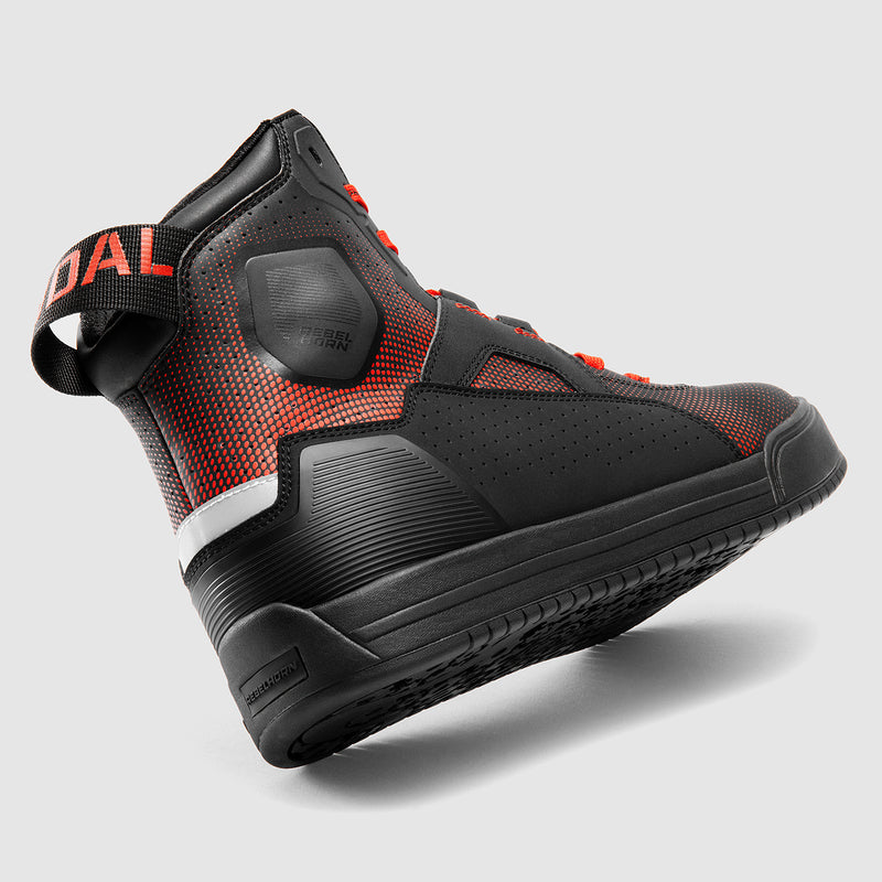 Rebelhorn Vandal 2 Boots Black / Red FREE UK Delivery, FREE 365 Day Returns | Moto Central