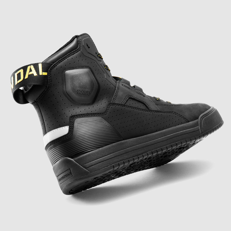 Rebelhorn Vandal 2 Ladies Boots Black / Gold FREE UK Delivery, FREE 365 Day Returns | Moto Central