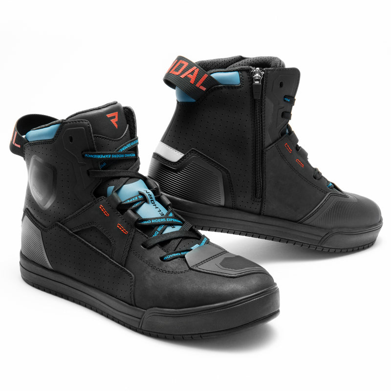 Rebelhorn Vandal 2 Boots Black / Blue / Red FREE UK Delivery, FREE 365 Day Returns | Moto Central