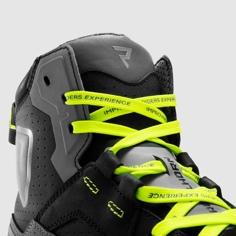 Rebelhorn Vandal 2 Boots Grey / Fluo Yellow FREE UK Delivery, FREE 365 Day Returns | Moto Central