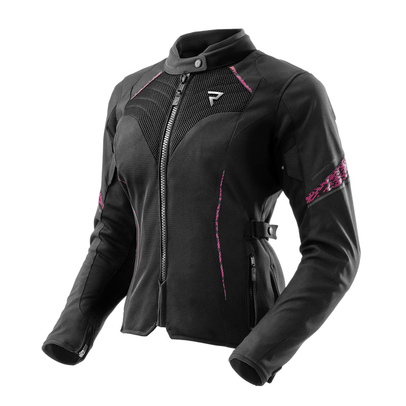 Rebelhorn Jax Ladies Textile Jacket Black / Pink FREE UK Delivery, FREE 365 Day Returns | Moto Central