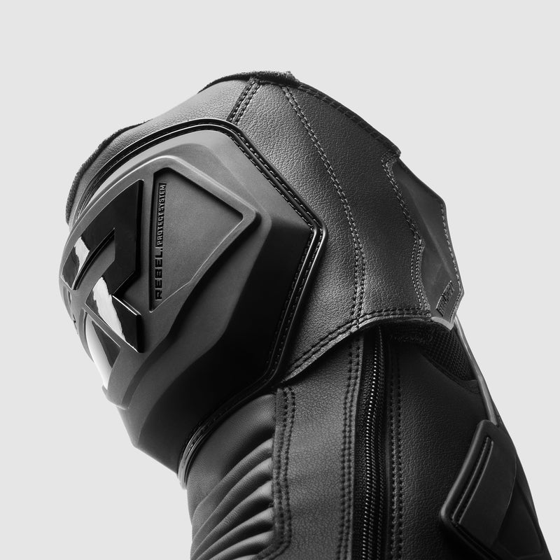 Rebelhorn GTR Boots Black FREE UK Delivery, FREE 365 Day Returns | Moto Central