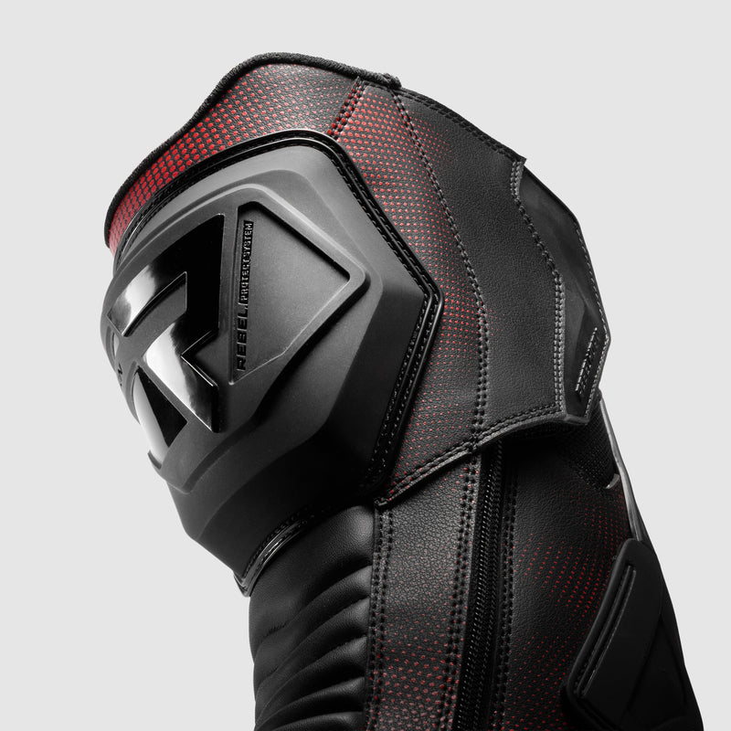 Rebelhorn GTR Boots Black / Fluo Red FREE UK Delivery, FREE 365 Day Returns | Moto Central