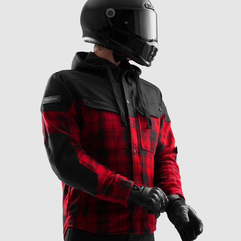 Rebelhorn Shifter Shirt Black / Red FREE UK Delivery, FREE 365 Day Returns | Moto Central
