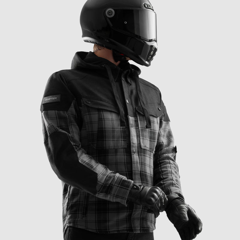 Rebelhorn Shifter Shirt Black / Grey FREE UK Delivery, FREE 365 Day Returns | Moto Central