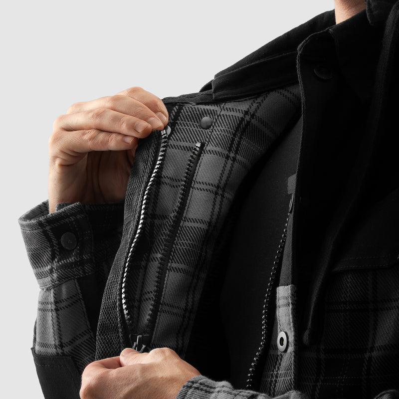 Rebelhorn Shifter Shirt Black / Grey FREE UK Delivery, FREE 365 Day Returns | Moto Central