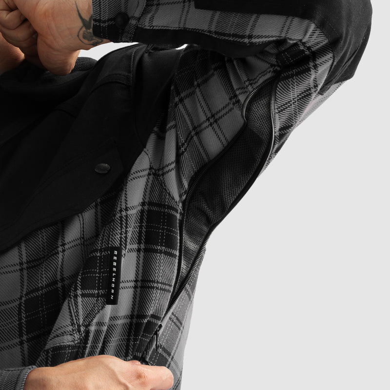 Rebelhorn Shifter Shirt Black / Grey FREE UK Delivery, FREE 365 Day Returns | Moto Central