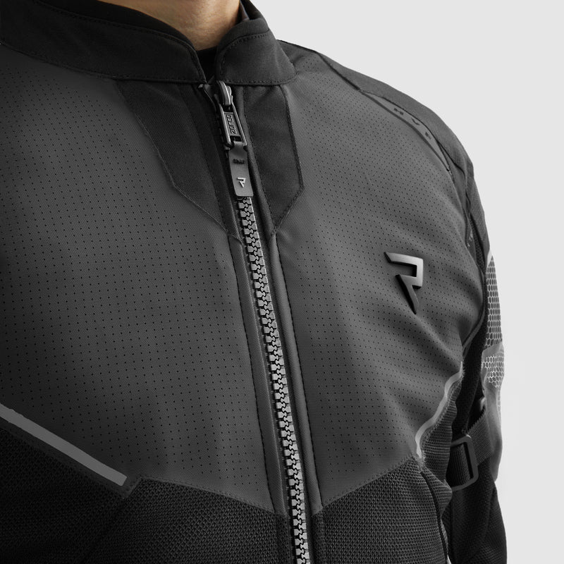Rebelhorn Hiflow 5 Textile Jacket Black FREE UK Delivery, FREE 365 Day Returns | Moto Central