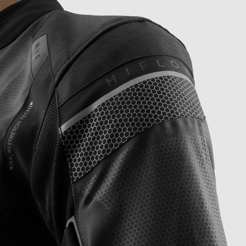 Rebelhorn Hiflow 5 Textile Jacket Black FREE UK Delivery, FREE 365 Day Returns | Moto Central
