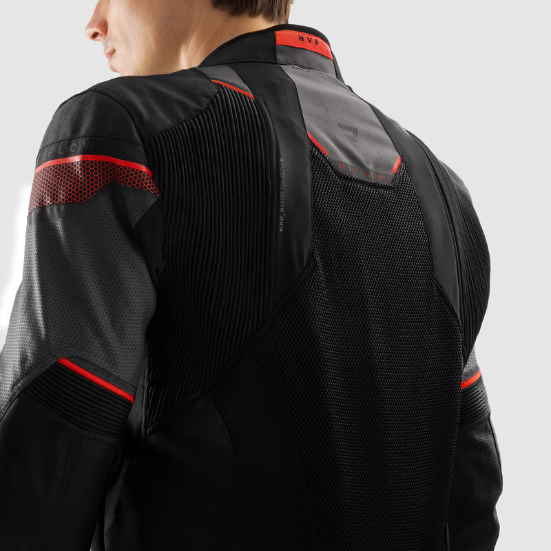 Rebelhorn Hiflow 5 Textile Jacket Black / Grey / Red FREE UK Delivery, FREE 365 Day Returns | Moto Central
