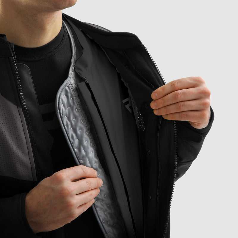 Rebelhorn Hiflow 5 Textile Jacket Black / Grey / Red FREE UK Delivery, FREE 365 Day Returns | Moto Central