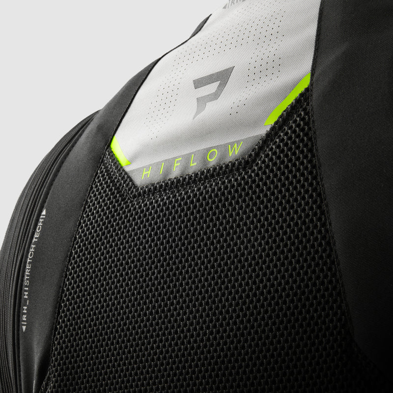 Rebelhorn Hiflow 5 Textile Jacket Black / Grey / Fluo Yellow FREE UK Delivery, FREE 365 Day Returns | Moto Central