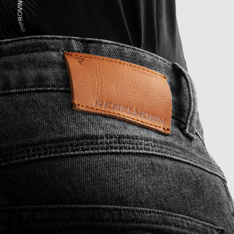 Rebelhorn Bronco Jeans Washed Black FREE UK Delivery, FREE 365 Day Returns | Moto Central