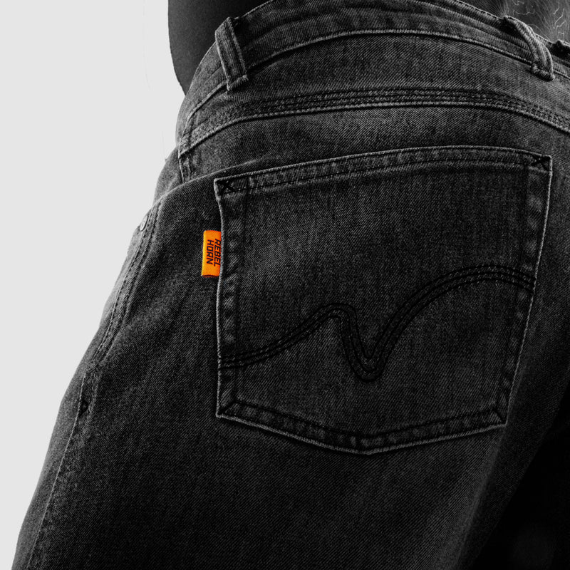 Rebelhorn Bronco Jeans Washed Black FREE UK Delivery, FREE 365 Day Returns | Moto Central