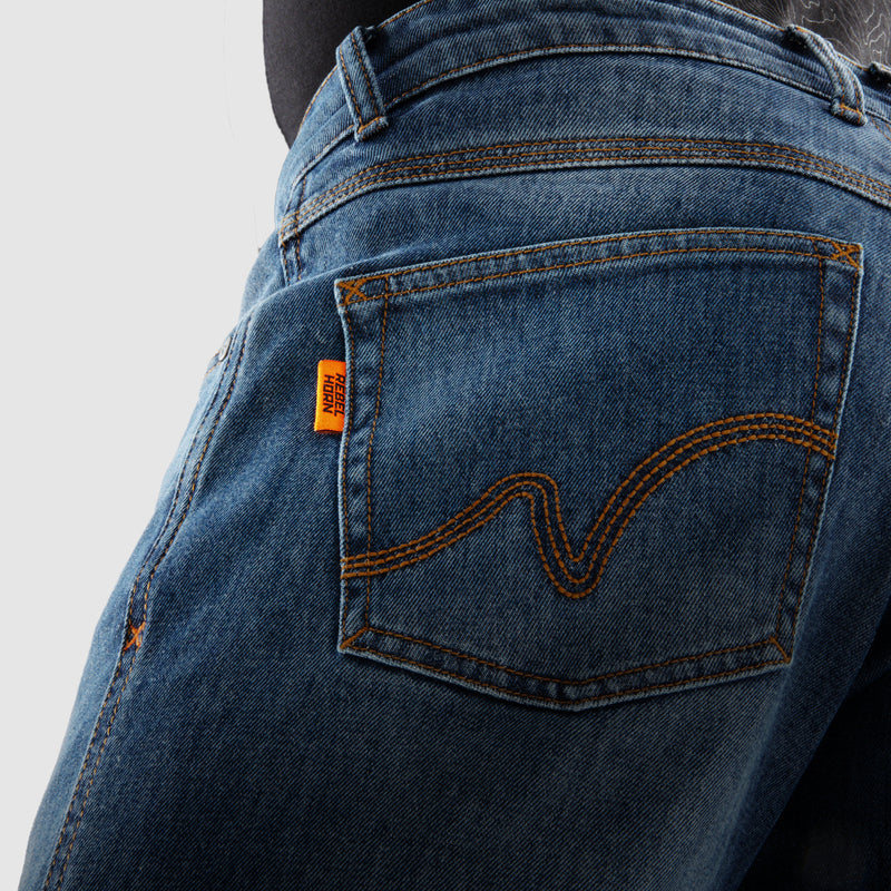 Rebelhorn Bronco Jeans Washed Blue FREE UK Delivery, FREE 365 Day Returns | Moto Central